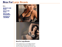 Tablet Screenshot of brasforlargebreasts.org